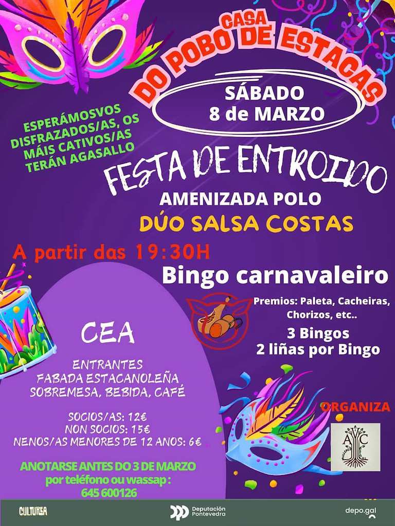 Carnaval de Estacas en Fornelos de Montes