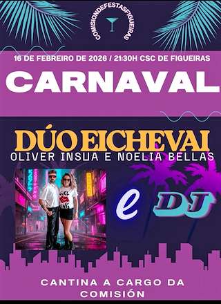 Fechas, información, programa, cartel, imágenes, mapa y ubicación de Carnaval de Figueiras (2026)  en  Santiago de Compostela