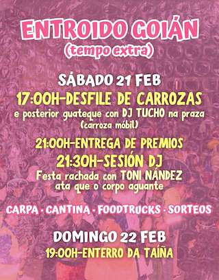 Fechas, información, programa, cartel, imágenes, mapa y ubicación de Carnaval de Goián (2026) en Tomiño