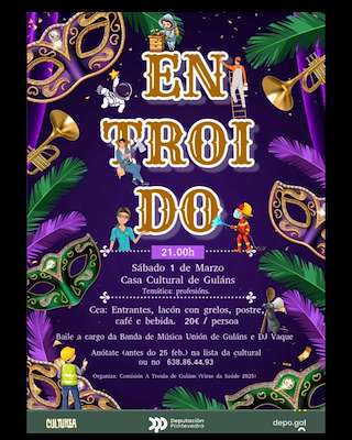 Fechas, información, programa, cartel, imágenes, mapa y ubicación de Carnaval de Guláns  en  Ponteareas