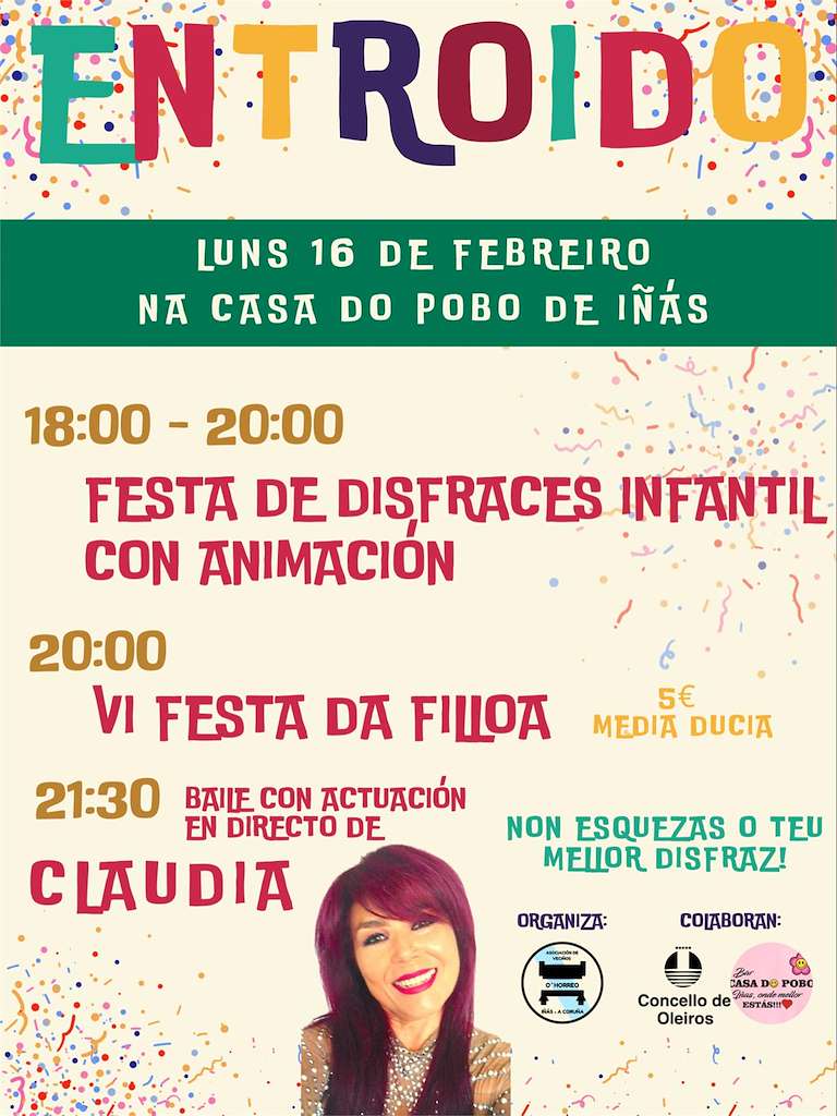 Carnaval de Iñás - VI Fiesta de la Filloa (2026) en Oleiros