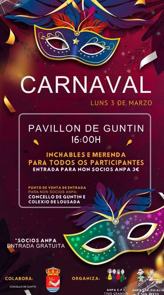 Carnaval de las ANPAS en Guntín