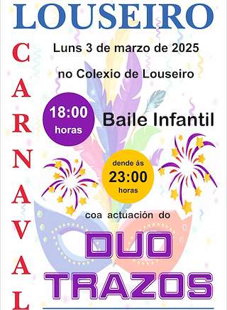 Fechas, información, programa, cartel, imágenes, mapa y ubicación de Carnaval de Louseiro  en  Sarria