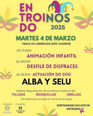 Fechas, información, programa, cartel, imágenes, mapa y ubicación de Carnaval de Nós  en  Oleiros