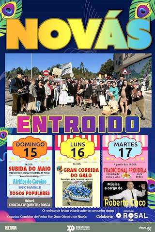 Fechas, información, programa, cartel, imágenes, mapa y ubicación de Carnaval de Novás (2026) en O Rosal