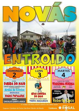Fechas, información, programa, cartel, imágenes, mapa y ubicación de Carnaval de Novás  en  O Rosal