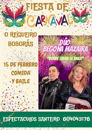Fechas, información, programa, cartel, imágenes, mapa y ubicación de Carnaval de O Regueiro  en  Boborás