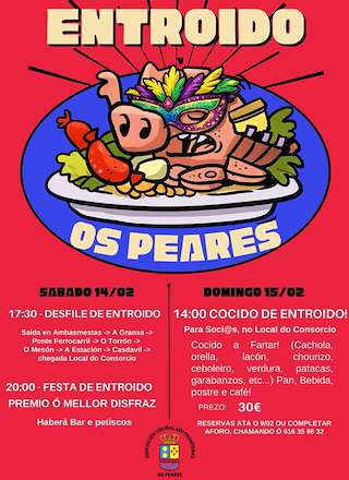 Fechas, información, programa, cartel, imágenes, mapa y ubicación de Carnaval de Os Peares (2026) en A Peroxa