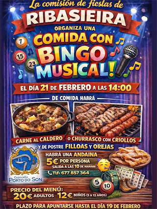 Fechas, información, programa, cartel, imágenes, mapa y ubicación de Carnaval de Ribasieira  en  O Porto do Son