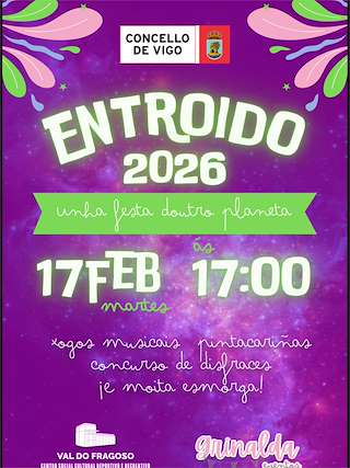 Fechas, información, programa, cartel, imágenes, mapa y ubicación de Carnaval de Val do Fragoso (2026)  en  Vigo