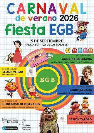 Fechas, información, programa, cartel, imágenes, mapa y ubicación de Carnaval de Verano de Os Rosales (2026)  en  A Coruña