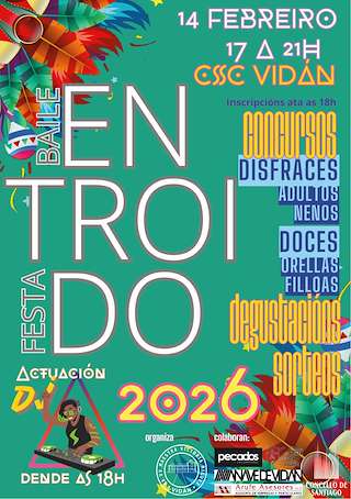 Fechas, información, programa, cartel, imágenes, mapa y ubicación de Carnaval de Vidán  (2026) en Santiago de Compostela