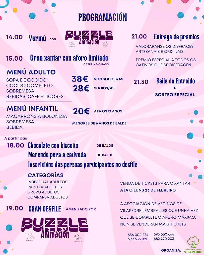 Carnaval de Vilapedre  (2026) en Vilalba