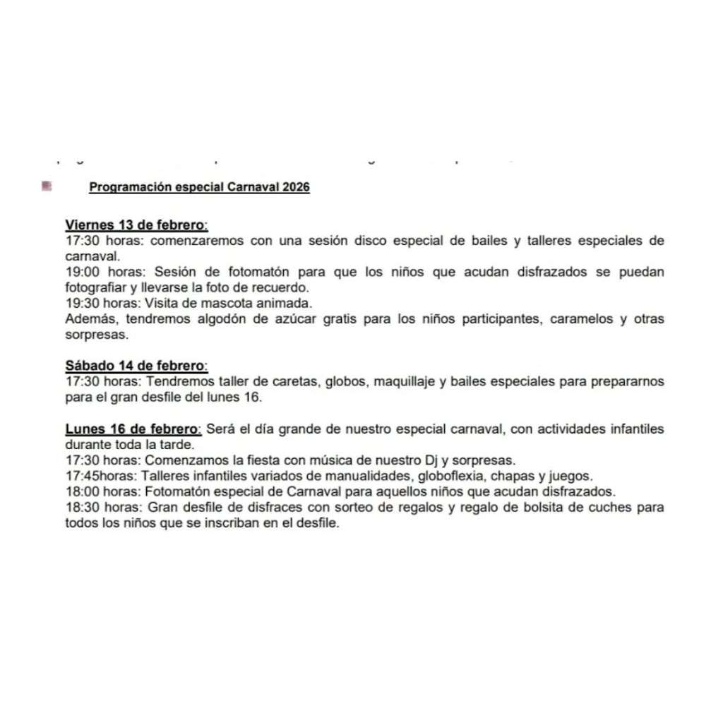 Carnaval del Centro Comercial Los Rosales en A Coruña