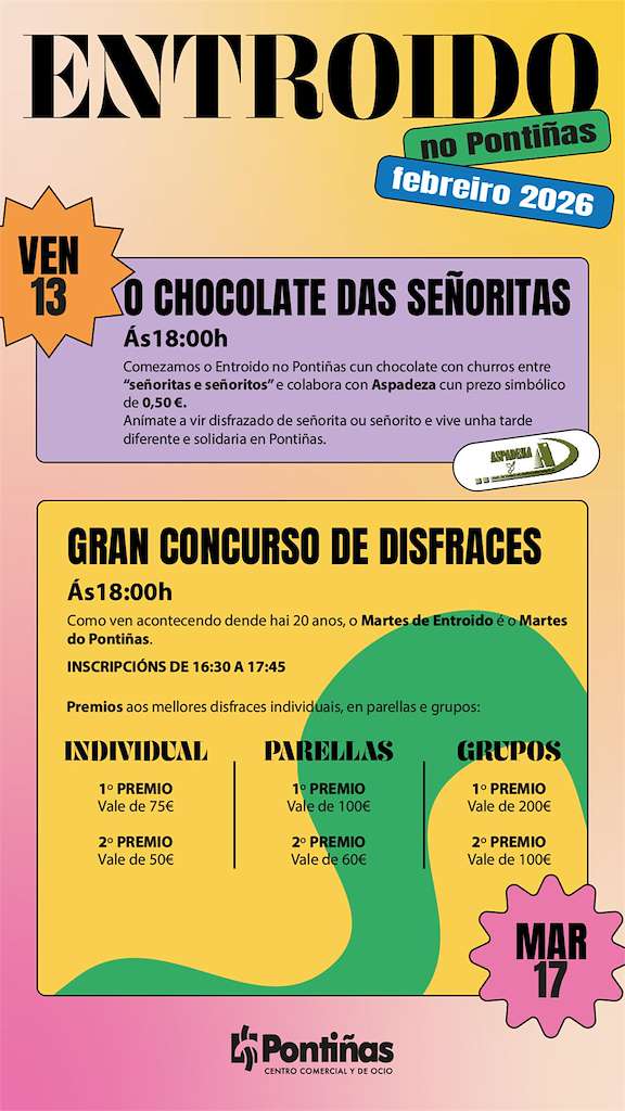 Carnaval del Centro Comercial Pontiñas en Lalín