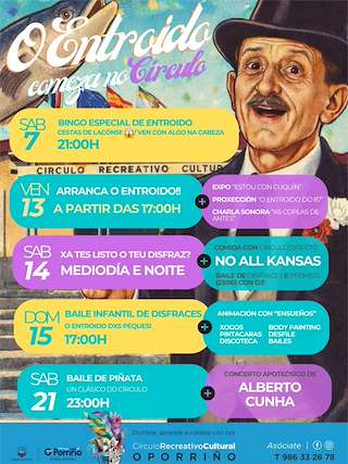 Fechas, información, programa, cartel, imágenes, mapa y ubicación de Carnaval del Círculo Recreativo Cultural (2026) en O Porriño