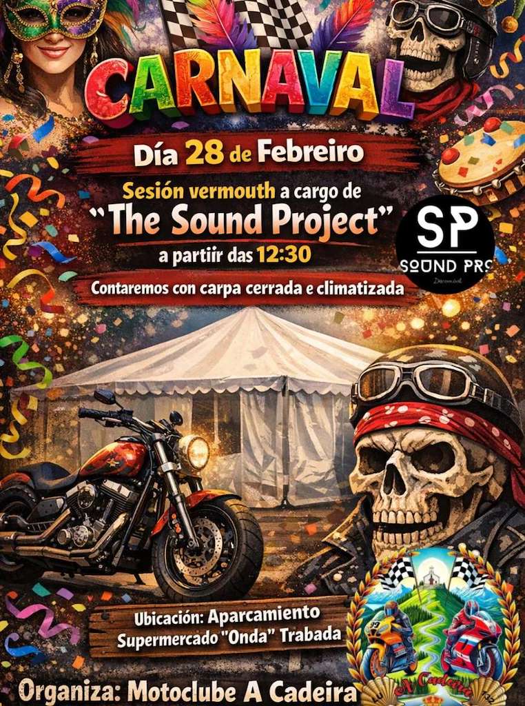 Carnaval del Moto Club A Cadeira  en Trabada