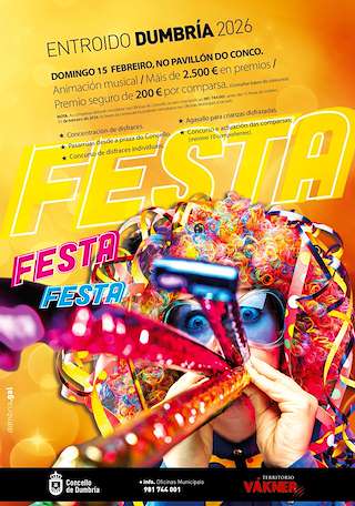 Fechas, información, programa, cartel, imágenes, mapa y ubicación de Carnaval (2026) en Dumbría