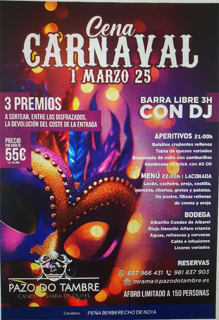 Carnaval en el Pazo do Tambre en Outes