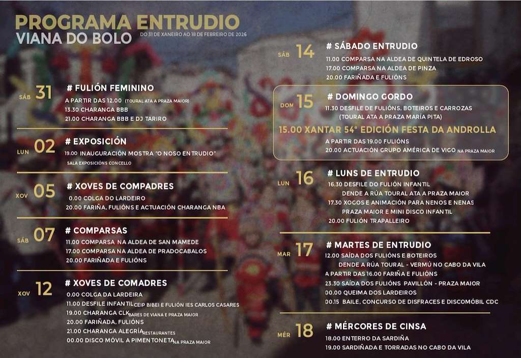 Carnaval - Fiesta de la Androlla en Viana do Bolo