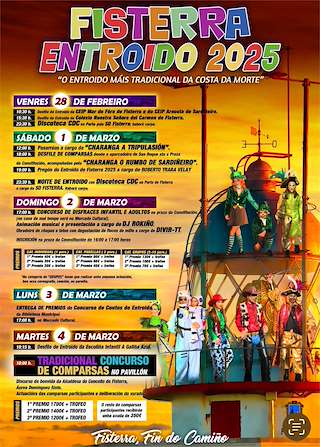 Fechas, información, programa, cartel, imágenes, mapa y ubicación de Carnaval  en  Fisterra