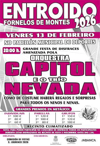 Fechas, información, programa, cartel, imágenes, mapa y ubicación de Carnaval (2026)  en  Fornelos de Montes