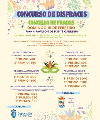 Fechas, información, programa, cartel, imágenes, mapa y ubicación de Carnaval (2026) en Frades