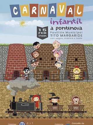 Fechas, información, programa, cartel, imágenes, mapa y ubicación de Carnaval Infantil (2026) en A Pontenova