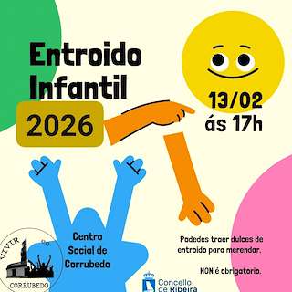 Fechas, información, programa, cartel, imágenes, mapa y ubicación de Carnaval Infantil de Corrubedo  (2026) en Ribeira