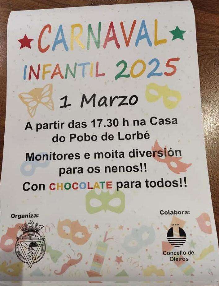 Carnaval Infantil de Lorbé en Oleiros