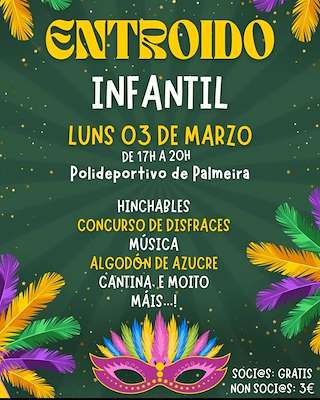 Fechas, información, programa, cartel, imágenes, mapa y ubicación de Carnaval Infantil de Palmeira  en  Ribeira