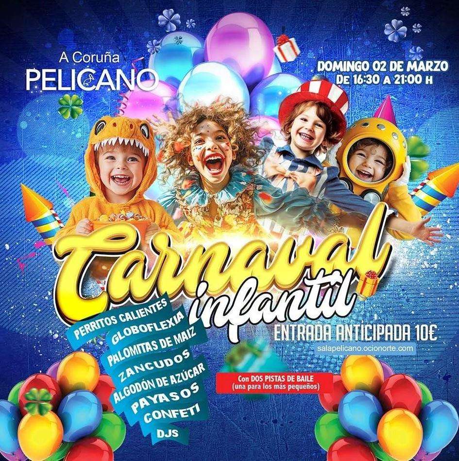 Carnaval Infantil de Pelícano en A Coruña