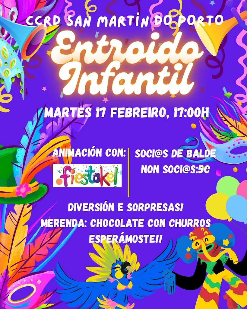 Carnaval  Infantil de San Martín do Porto  (2026) en Cabanas