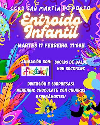 Fechas, información, programa, cartel, imágenes, mapa y ubicación de Carnaval  Infantil de San Martín do Porto  (2026)  en  Cabanas