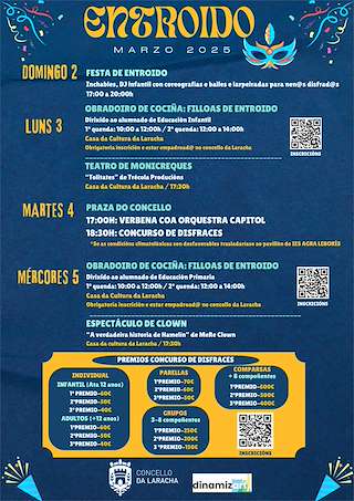 Fechas, información, programa, cartel, imágenes, mapa y ubicación de Carnaval  en  Laracha