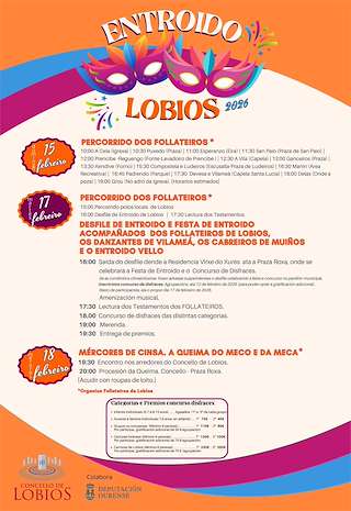 Fechas, información, programa, cartel, imágenes, mapa y ubicación de Carnaval (2026) en Lobios