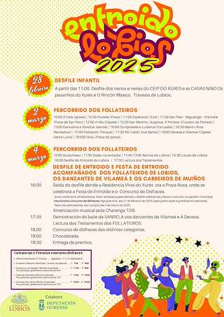 Fechas, información, programa, cartel, imágenes, mapa y ubicación de Carnaval  en  Lobios
