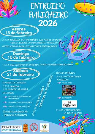 Fechas, información, programa, cartel, imágenes, mapa y ubicación de Carnaval (2026) en Monterroso