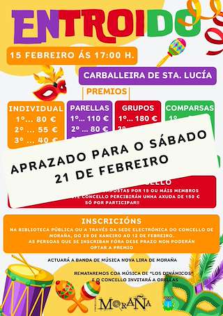 Fechas, información, programa, cartel, imágenes, mapa y ubicación de Carnaval (2026)  en  Moraña
