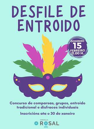 Fechas, información, programa, cartel, imágenes, mapa y ubicación de Carnaval (2026) en O Rosal