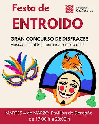 Fechas, información, programa, cartel, imágenes, mapa y ubicación de Carnaval  en  Oza Cesuras