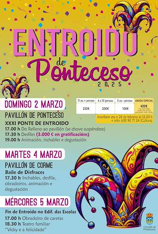 Fechas, información, programa, cartel, imágenes, mapa y ubicación de XXXI Carnaval  en  Ponteceso