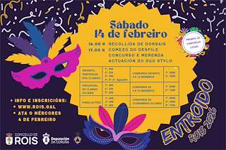 Fechas, información, programa, cartel, imágenes, mapa y ubicación de Carnaval (2026) en Rois