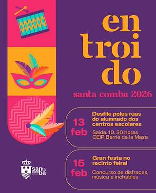Fechas, información, programa, cartel, imágenes, mapa y ubicación de Carnaval (2026) en Santa Comba