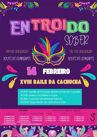 Fechas, información, programa, cartel, imágenes, mapa y ubicación de Carnaval (2026) en Sober