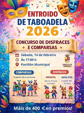 Fechas, información, programa, cartel, imágenes, mapa y ubicación de Carnaval (2026) en Taboadela