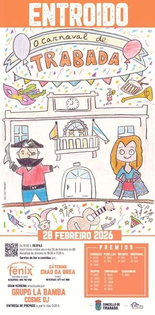 Fechas, información, programa, cartel, imágenes, mapa y ubicación de Carnaval  en  Trabada