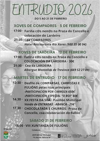 Fechas, información, programa, cartel, imágenes, mapa y ubicación de Carnaval (2026) en Veiga