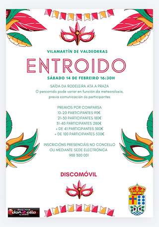 Fechas, información, programa, cartel, imágenes, mapa y ubicación de Carnaval (2026) en Vilamartín de Valdeorras