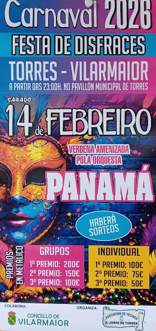 Fechas, información, programa, cartel, imágenes, mapa y ubicación de Carnaval (2026)  en  Vilarmaior